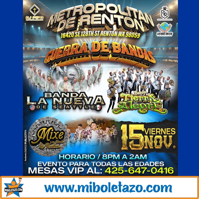 BANDA LA NUEVA DE SEATTLE BANDA TIERRA ALEGRE GUERRA DE BANDA EN RENTON ...